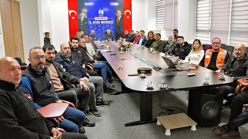 Çanakkale’de Afetlere Hazırlık Toplantısı Gerçekleştirildi