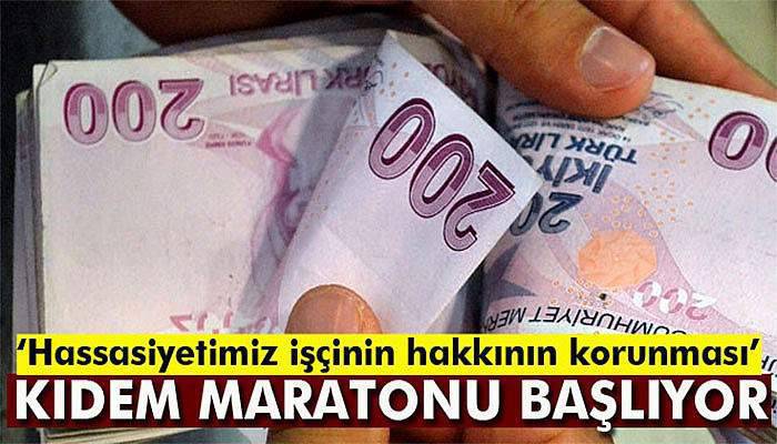 Kıdem maratonu başlıyor