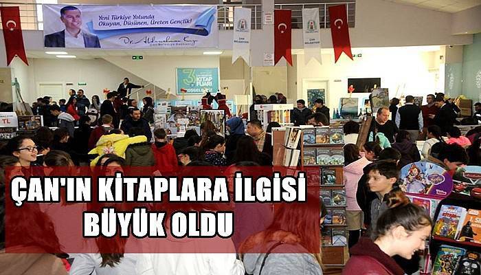 Çan'ın Kitaplara İlgisi Büyük Oldu