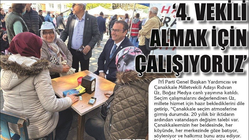 4. VEKİLİ ALMAK İÇİN ÇALIŞIYORUZ