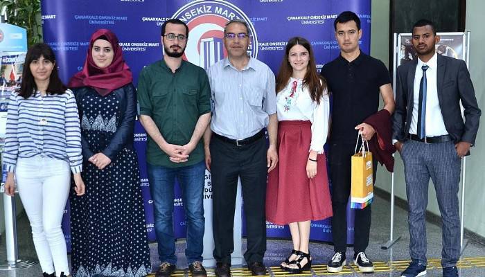  Çanakkale Uluslararası Öğrenci Derneğinden Rektör Acer’e ziyaret