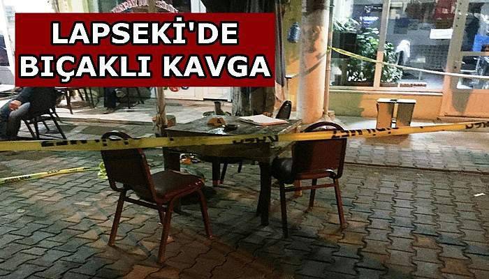 Lapseki’de Bıçaklı kavga 