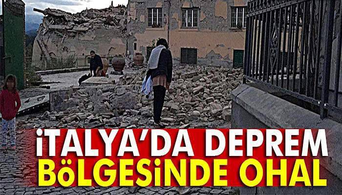 İtalya’da deprem bölgesinde OHAL