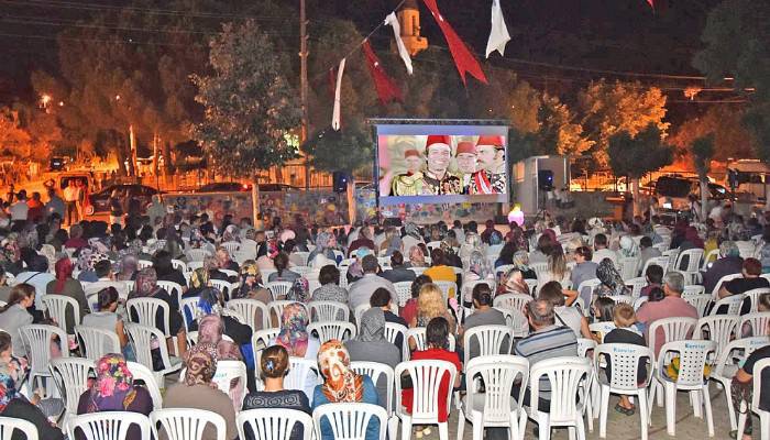 Çan'da açık hava sineması başladı 