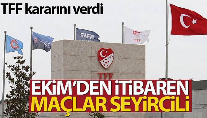 TFF kararını verdi: 