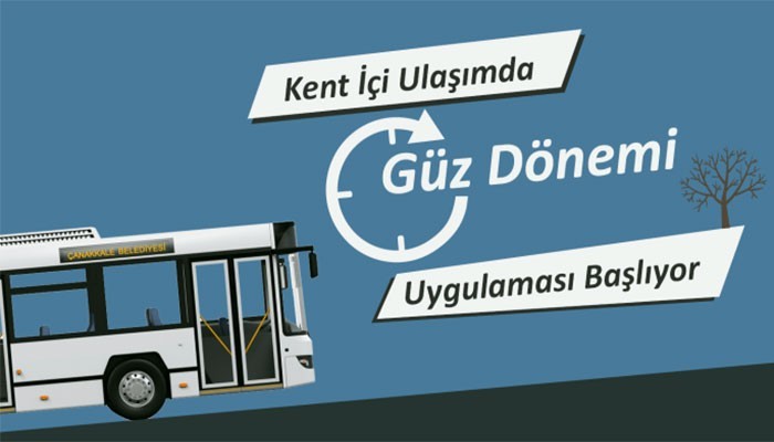 Kent İçi Ulaşımda Güz Dönemi Uygulaması