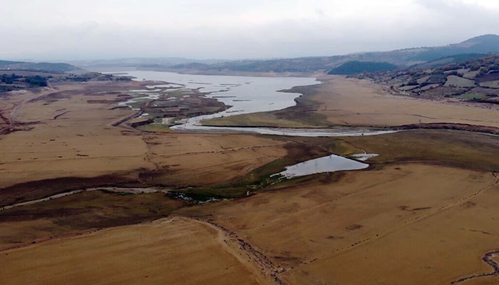 Bayramiç Barajı’nda 10 milyon metreküp su kaldı (VİDEO)