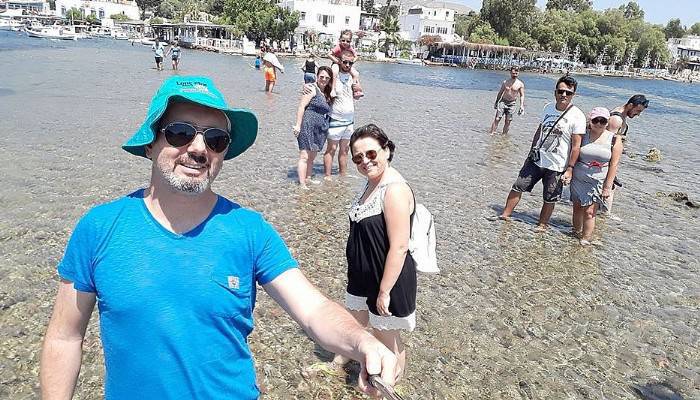 Bodrum’un keyfini çıkarıyor