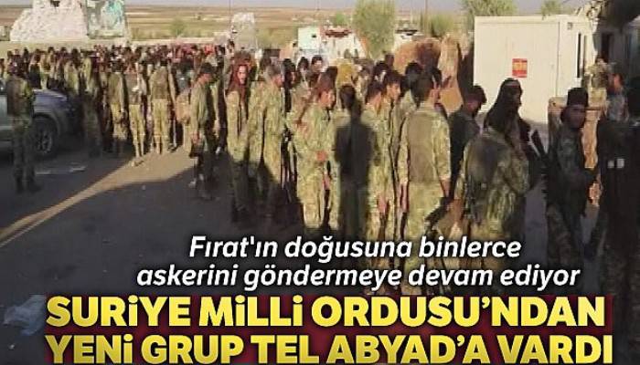 Suriye Milli Ordusu'ndan yeni grup Tel Abyad'a vardı