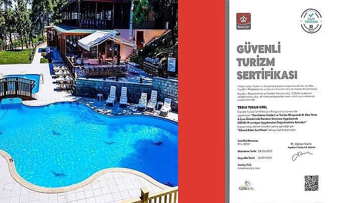 Troia Tusan Hotel sertifikasını aldı