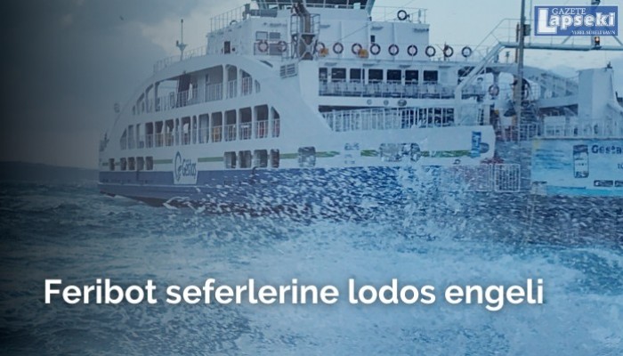 Lapseki’de Feribot seferlerine lodos engeli