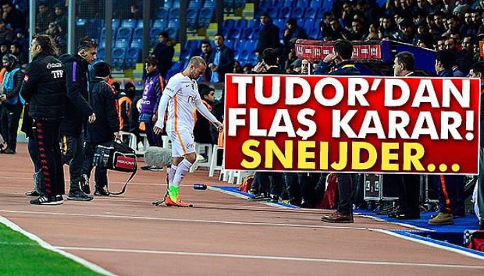  Galatasaray'da Wesley Sneijder yine kulübeye