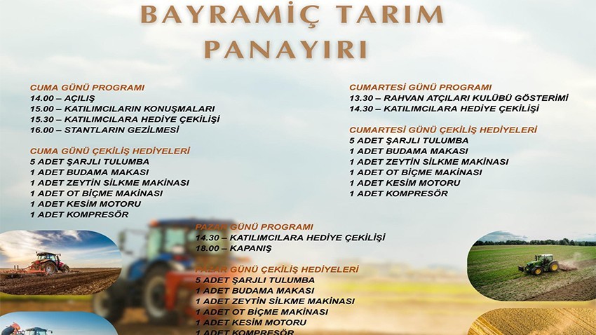 Bayramiç Tarım Panayırı 5-7 Eylül’de Gerçekleşecek