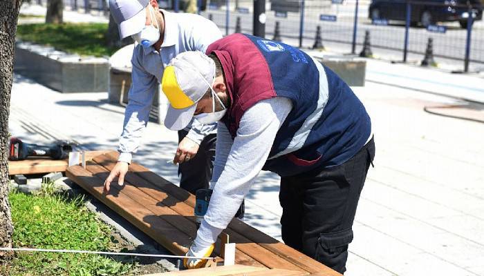 Kapalı kordonboyunda bakım çalışmaları