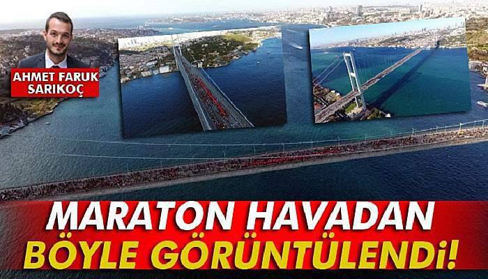 38. İstanbul Maratonu havadan görüntülendi