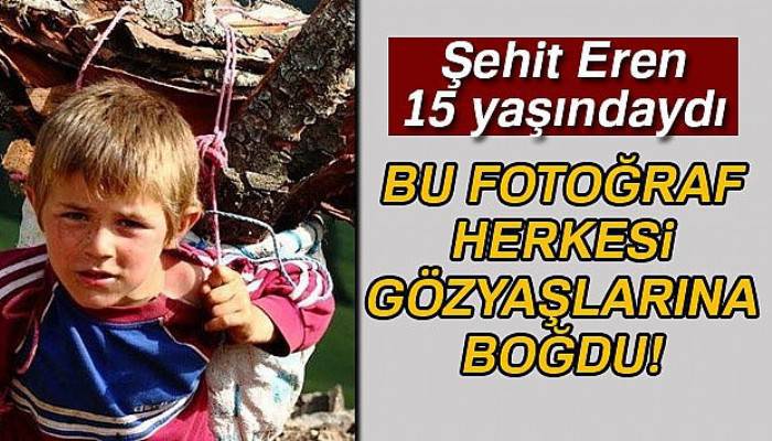 Şehit Eren'in ailesinin paylaştığı fotoğraf herkesi yeniden göz yaşlarına boğdu