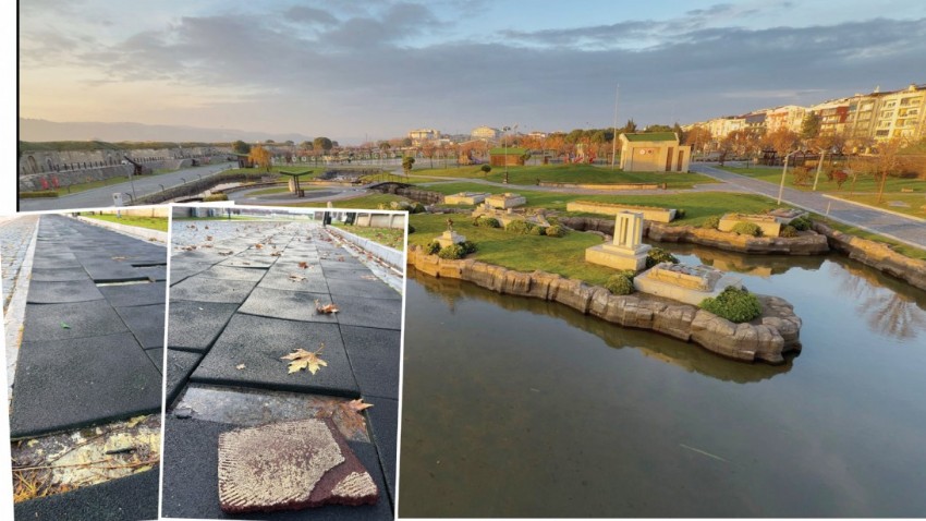 Tabyadaki yürüyüş yolunda büyük tehlike