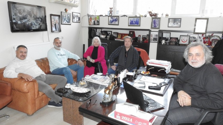 Mehmet Dağoğlu’ndan Boğaz Medya Yönetim Kurulu Başkanı İsmet Akıncı’ya Ziyaret