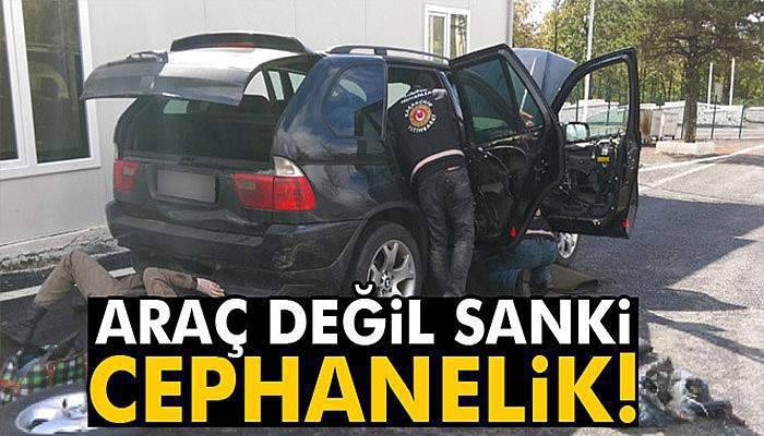 Araç değil sanki cephanelik!