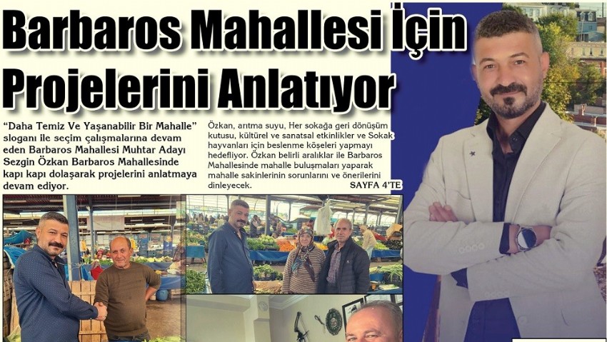 Barbaros Mahallesi İçin Projelerini Anlatıyor