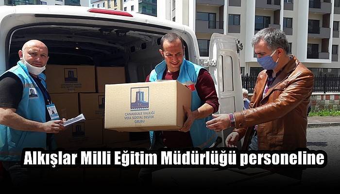 İl Milli Eğitim Müdürlüğü, Vefa Sosyal Destek Grubuna yardım kolileri ile destek verdi