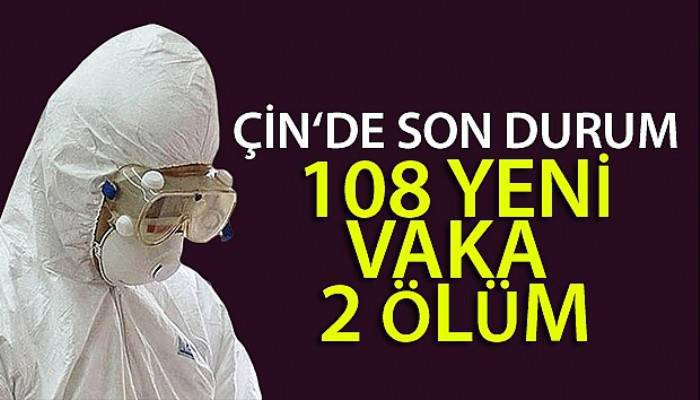 Çin'de korona salgınında 108 yeni vaka