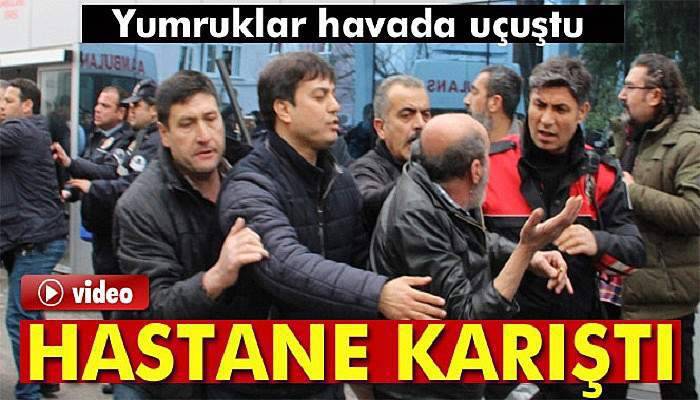  Acil servis önünde arbede: 13 gözaltı