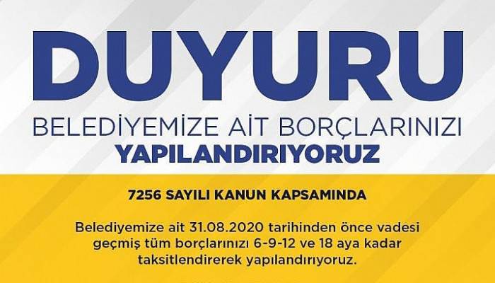 KARABİGA BELEDİYESİ, BORÇ YAPILANDIRMALARI İÇİN BAŞVURULARI ALMAYA BAŞLADI