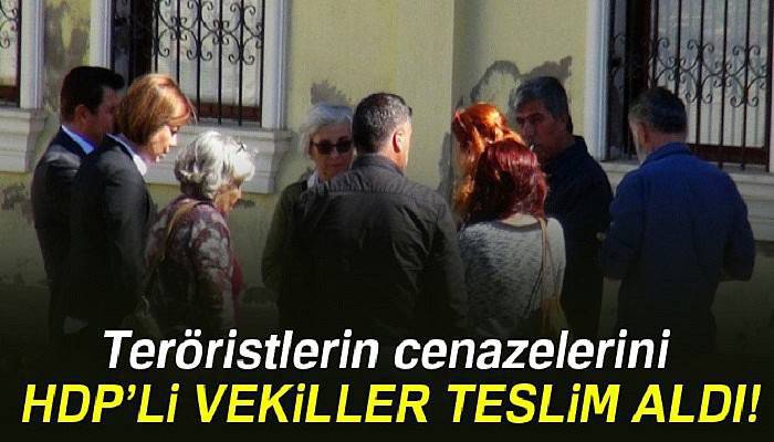 Teröristlerin cenazelerini HDP’li vekiller teslim aldı