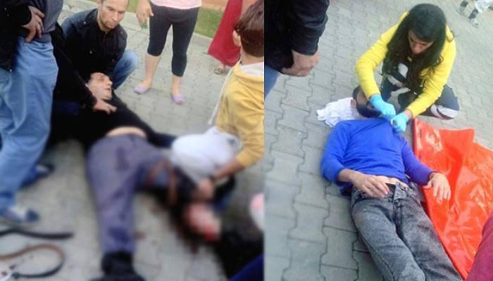 Broşür kavgasında kan aktı: Baba ve oğlu yaralandı