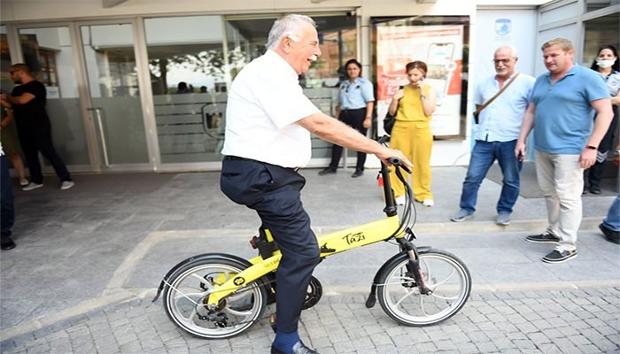 Elektrikli ve Aile Bisikletinin Tanıtımını Başkan Gökhan Yaptı