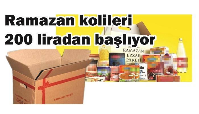 Ramazan kolileri 200 liradan başlıyor