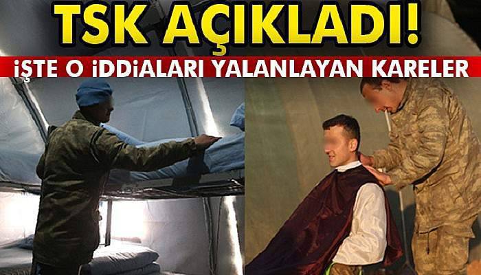  TSK açıkladı: İşte o iddiaları yalanlayan kareler