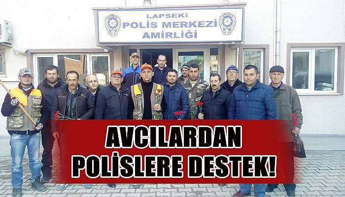 Lapsekili avcılar Emniyet Müdürlüğünü ziyaret etti