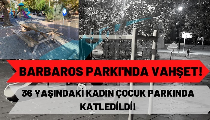 Barbaros Parkı’nda vahşet!