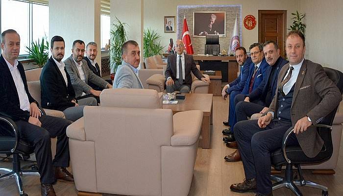 İl Genel Meclis Üyelerinden Rektör Prof. Dr. Sedat Murat'a Ziyaret