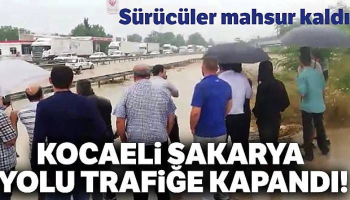D100 sel sularına teslim oldu, yol trafiğe kapandı