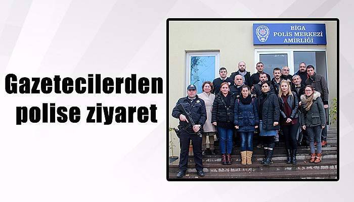 Gazetecilerden polise ziyaret