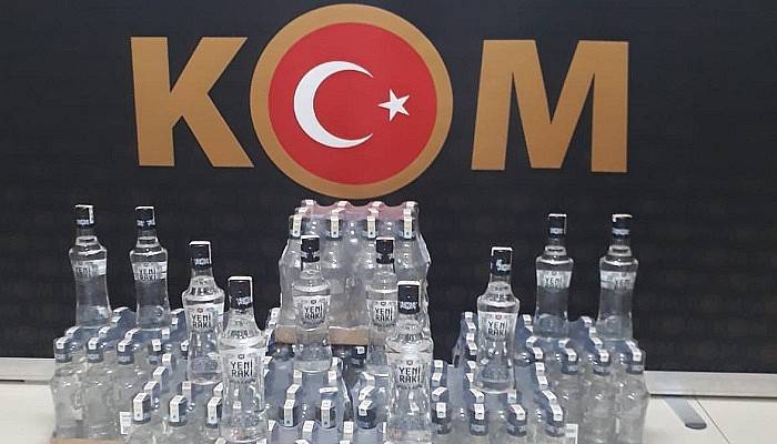 Çanakkale'de sahte bandrollü içki operasyonu