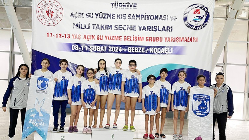 Çanakkale Belediyespor Yüzücüleri Şampiyonada Başarı Elde Etti