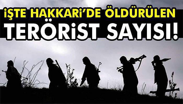 Hakkari’de öldürülen terörist sayısı 299’a ulaştı