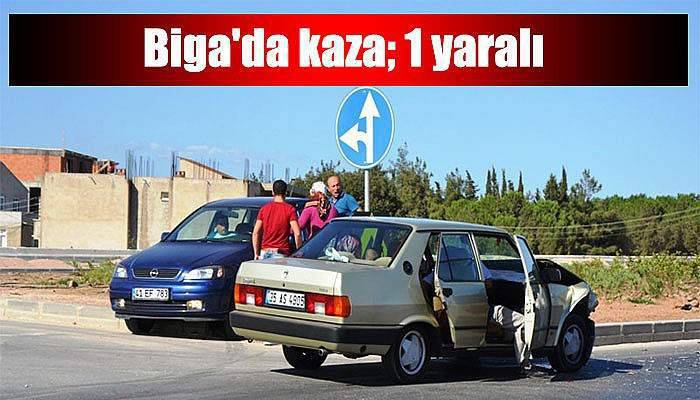 Biga'da kaza; 1 yaralı