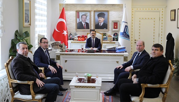 Biga Ticaret Borsası Yeni Yönetiminden Vali Aktaş’a ziyaret