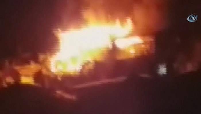  Karaman'da baba ile 2 kızı yangında öldü 