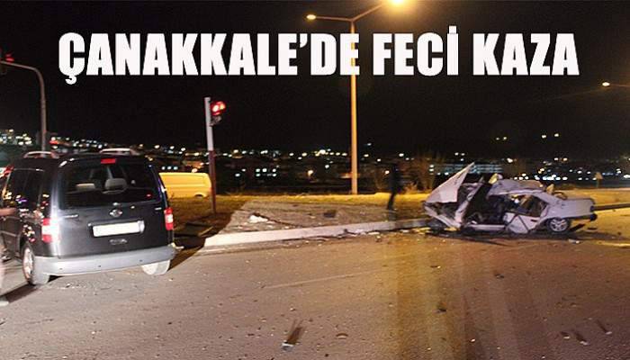 Çanakkale'de feci kaza! 3'ü ağır 4 yaralı 