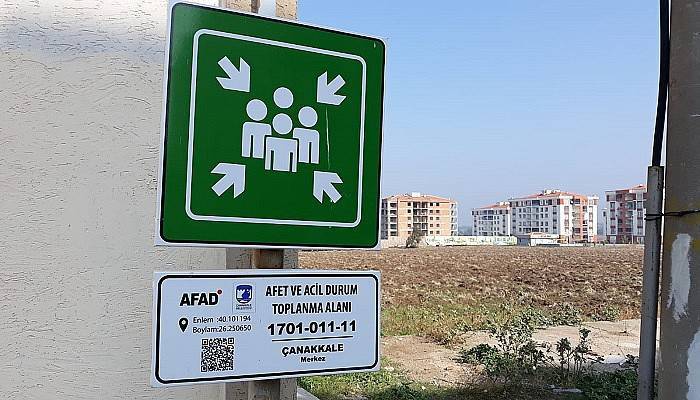 Çanakkale’de afet ve acil durumlar için 127 toplanma alanı var