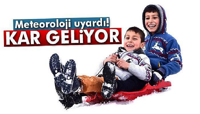 Meteoroloji uyardı! Kar geliyor