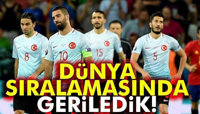 Türkiye, FIFA sıralamasında 2 basamak geriledi