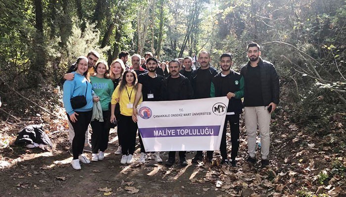 Biga'da Cumhuriyet Doğa Yürüyüşü etkinliği