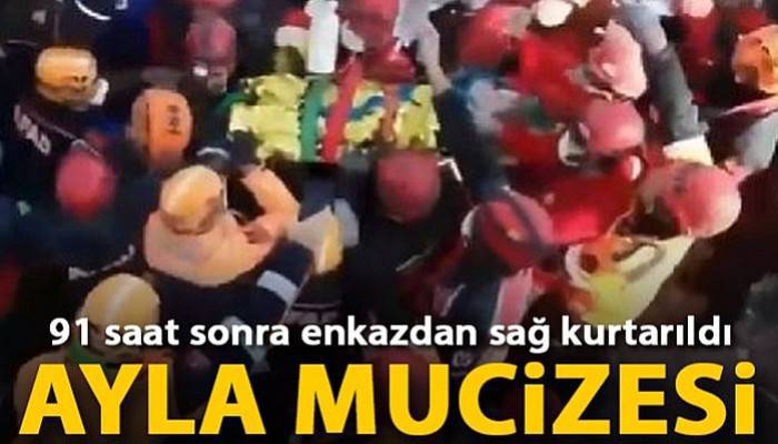 Minik Ayla, 91 saat sonra enkazdan sağ kurtarıldı